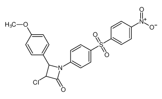 3-chloro-4-(4-methoxyphenyl)-1-(4-((4-nitrophenyl)sulfonyl)phenyl)azetidin-2-one CAS:67687-84-7 manufacturer & supplier