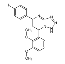 7-(2,3-dimethoxyphenyl)-5-(4-iodophenyl)-1,5,6,7-tetrahydrotetrazolo[1,5-a]pyrimidine CAS:6769-73-9 manufacturer & supplier