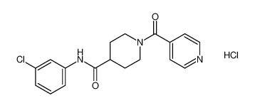 N-(3-chlorophenyl)-1-isonicotinoylpiperidine-4-carboxamide hydrochloride CAS:67691-47-8 manufacturer & supplier