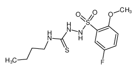 N-butyl-2-((5-fluoro-2-methoxyphenyl)sulfonyl)hydrazine-1-carbothioamide CAS:67694-17-1 manufacturer & supplier