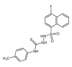 2-((4-fluoronaphthalen-1-yl)sulfonyl)-N-(p-tolyl)hydrazine-1-carbothioamide CAS:67694-27-3 manufacturer & supplier