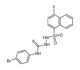 N-(4-bromophenyl)-2-((4-fluoronaphthalen-1-yl)sulfonyl)hydrazine-1-carbothioamide CAS:67694-29-5 manufacturer & supplier