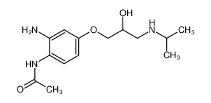 N-[2-Amino-4-(2-hydroxy-3-isopropylamino-propoxy)-phenyl]-acetamide CAS:67694-80-8 manufacturer & supplier