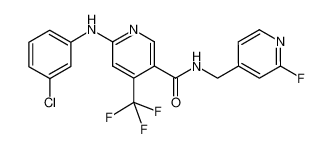 N-(2-fluoro-pyridin-4-ylmethyl)-6-(3-chloro-phenylamino)-4-trifluoromethyl- nicotinamide CAS:676993-65-0 manufacturer & supplier