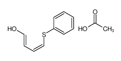 acetic acid,4-phenylsulfanylbuta-1,3-dien-1-ol CAS:67700-05-4 manufacturer & supplier