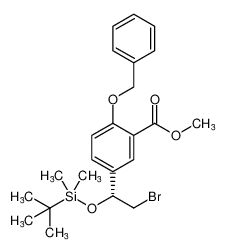 methyl (R)-2-(benzyloxy)-5-(2-bromo-1-((tert-butyldimethylsilyl)oxy)ethyl)benzoate CAS:677026-99-2 manufacturer & supplier