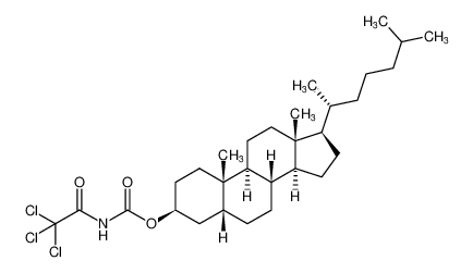 Cholestan-3-ol, (trichloroacetyl)carbamate, (3b,5b)- CAS:67703-54-2 manufacturer & supplier