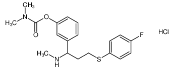 3-(3-((4-fluorophenyl)thio)-1-(methylamino)propyl)phenyl dimethylcarbamate hydrochloride CAS:677033-57-7 manufacturer & supplier