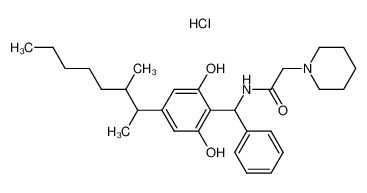 2-(α-piperidinoacetylaminobenzyl)-5-(3-methyl-2-octyl)-resorcinol hydrochloride CAS:67705-49-1 manufacturer & supplier