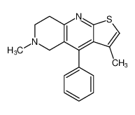 3,6-dimethyl-4-phenyl-5,6,7,8-tetrahydrothieno[2,3-b][1,6]naphthyridine CAS:67718-71-2 manufacturer & supplier