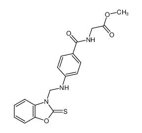 N-{4-[(2-thioxo-benzooxazol-3-ylmethyl)-amino]-benzoyl}-glycine methyl ester CAS:67726-17-4 manufacturer & supplier