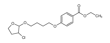 Benzoic acid, 4-[4-[(3-chlorotetrahydro-2-furanyl)oxy]butoxy]-, ethyl ester CAS:67726-54-9 manufacturer & supplier