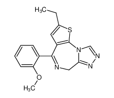 2-ethyl-4-(2-methoxyphenyl)-6H-thieno[3,2-f][1,2,4]triazolo[4,3-a][1,4]diazepine CAS:67727-20-2 manufacturer & supplier