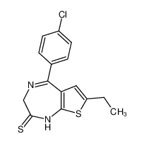 5-(4-chloro-phenyl)-7-ethyl-1,3-dihydro-thieno[2,3-e][1,4]diazepine-2-thione CAS:67727-23-5 manufacturer & supplier