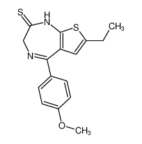 7-ethyl-5-(4-methoxyphenyl)-1,3-dihydro-2H-thieno[2,3-e][1,4]diazepine-2-thione CAS:67727-24-6 manufacturer & supplier