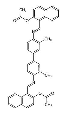 Acetic acid 1-[((E)-4'-{[1-(2-acetoxy-naphthalen-1-yl)-meth-(E)-ylidene]-amino}-3,3'-dimethyl-biphenyl-4-ylimino)-methyl]-naphthalen-2-yl ester CAS:67727-55-3 manufacturer & supplier