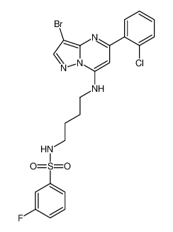 N-(4-((3-bromo-5-(2-chlorophenyl)pyrazolo[1,5-a]pyrimidin-7-yl)amino)butyl)-3-fluorobenzenesulfonamide CAS:677279-85-5 manufacturer & supplier