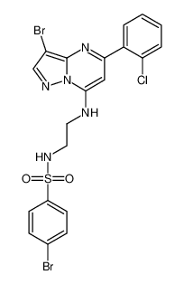 4-bromo-N-(2-((3-bromo-5-(2-chlorophenyl)pyrazolo[1,5-a]pyrimidin-7-yl)amino)ethyl)benzenesulfonamide CAS:677280-77-2 manufacturer & supplier