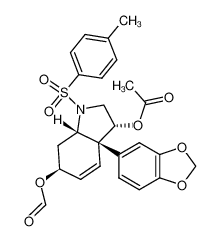 (3R,3aS,7aS)-N-p-tolylsulfonyl-3-acetyloxy-3a-(3,4-methylenedioxyphenyl)-6-formyloxy-2,3,3a,6,7,7a-hexahydroindole CAS:677301-64-3 manufacturer & supplier