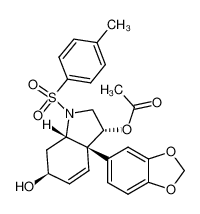 (3R,3aS,6S,7aS)-N-p-tolylsulfonyl-3-acetyloxy-3a-(3,4-methylenedioxyphenyl)-6-hydroxy-2,3,3a,6,7,7a-hexahydroindole CAS:677301-66-5 manufacturer & supplier