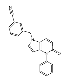 3-[(5-oxo-4-phenyl-4,5-dihydro-1H-pyrrolo[3,2-6]pyridin-l-yl)methyl]benzonitrile CAS:677303-22-9 manufacturer & supplier