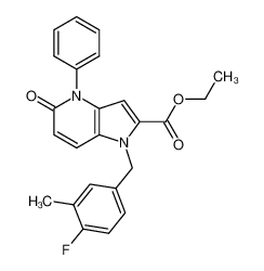 ethyl 1-(4-fluoro-3-methylbenzyl)-5-oxo-4-phenyl-4,5-dihydro-1H-pyrrolo[3.2-b]pyridine-2-carboxylate CAS:677303-78-5 manufacturer & supplier