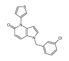 1-(3-chlorobenzyl)-4-(3-thienyl)-1,4-dihydro-5H-pyrrolo[3,2-b]pyridin-5-one CAS:677303-80-9 manufacturer & supplier