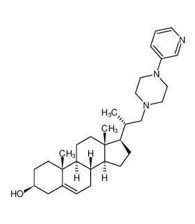 Pregn-5-en-3-ol, 20-methyl-21-[4-(3-pyridinyl)-1-piperazinyl]-, (3b,20S)- CAS:677309-74-9 manufacturer & supplier