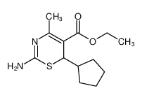 ethyl 2-amino-6-cyclopentyl-4-methyl-6H-1,3-thiazine-5-carboxylate CAS:677315-82-1 manufacturer & supplier