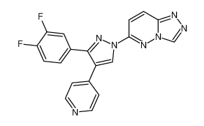 6-(3-(3,4-difluorophenyl)-4-(pyridin-4-yl)-1H-pyrazol-1-yl)-[1,2,4]triazolo[4,3-b]pyridazine CAS:677318-96-6 manufacturer & supplier