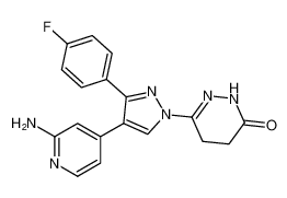 6-(4-(2-aminopyridin-4-yl)-3-(4-fluorophenyl)-1H-pyrazol-1-yl)-4,5-dihydropyridazin-3(2H)-one CAS:677319-20-9 manufacturer & supplier