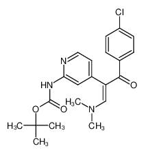 2-(2-t-butoxycarbonylaminopyridin-4-yl)-1-(4-chlorophenyl)-3-dimethylamino-2-propen-1-one CAS:677320-11-5 manufacturer & supplier