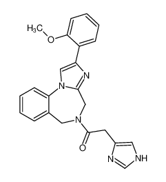 2-(1H-imidazol-4-yl)-1-(2-(2-methoxyphenyl)-4H-benzo[f]imidazo[1,2-a][1,4]diazepin-5(6H)-yl)ethan-1-one CAS:677337-35-8 manufacturer & supplier