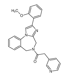 1-(2-(2-methoxyphenyl)-4H-benzo[f]imidazo[1,2-a][1,4]diazepin-5(6H)-yl)-2-(pyridin-3-yl)ethan-1-one CAS:677337-37-0 manufacturer & supplier