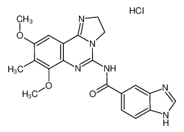 N-(7,9-dimethoxy-8-methyl-2,3-dihydroimidazo[1,2-c]quinazolin-5-yl)-1H-benzo[d]imidazole-5-carboxamide hydrochloride CAS:677338-46-4 manufacturer & supplier