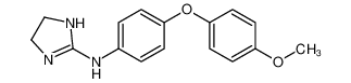 N-[4-(4-methoxyphenoxy)phenyl]-4,5-dihydro-1H-imidazol-2-amine CAS:677343-29-2 manufacturer & supplier