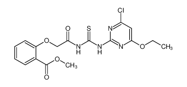 methyl 2-(2-(3-(4-chloro-6-ethoxypyrimidin-2-yl)thioureido)-2-oxoethoxy)benzoate CAS:677347-62-5 manufacturer & supplier