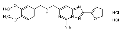 7-(((3,4-dimethoxybenzyl)amino)methyl)-2-(furan-2-yl)-[1,2,4]triazolo[1,5-c]pyrimidin-5-amine dihydrochloride CAS:677348-28-6 manufacturer & supplier