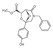 methyl (1R,5S,7R)-3-benzyl-5-(4-hydroxyphenyl)-2-oxo-6,8-dioxa-3-azabicyclo[3.2.1]octane-7-carboxylate CAS:677353-48-9 manufacturer & supplier