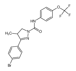 3-(4-Bromo-phenyl)-4-methyl-4,5-dihydro-pyrazole-1-carboxylic acid (4-trifluoromethoxy-phenyl)-amide CAS:67741-43-9 manufacturer & supplier