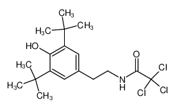 N-[beta-(3,5-di-t-butyl-4-hydroxyphenyl)ethyl]-2,2,2-trichloroacetamide CAS:67749-25-1 manufacturer & supplier