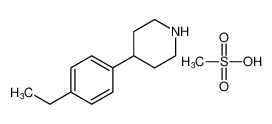 Piperidine, 4-(4-ethylphenyl)-, methanesulfonate CAS:67765-07-5 manufacturer & supplier