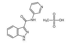 1H-Indazole-3-carboxamide, N-3-pyridinyl-, monomethanesulfonate CAS:677701-77-8 manufacturer & supplier