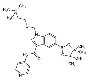 N-(pyridin-4-yl)-5-(4,4,5,5-tetramethyl-[1,3,2]-dioxaborolan-2-yl)-1-(2-trimethylsilylethoxymethyl)-1H-indazole-3-carboxylic acid CAS:677702-04-4 manufacturer & supplier