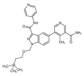 5-(5-carbamoyl-4-methylpyridin-3-yl)-N-(pyridin-4-yl)-1-((2-(trimethylsilyl)ethoxy)methyl)-1H-indazole-3-carboxamide CAS:677702-09-9 manufacturer & supplier