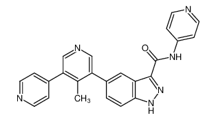 5-(4-methyl-[3,4'-bipyridin]-5-yl)-N-(pyridin-4-yl)-1H-indazole-3-carboxamide CAS:677702-82-8 manufacturer & supplier