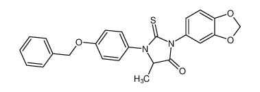 3-(benzo[d][1,3]dioxol-5-yl)-1-(4-(benzyloxy)phenyl)-5-methyl-2-thioxoimidazolidin-4-one CAS:677703-26-3 manufacturer & supplier