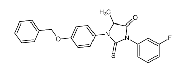 1-(4-(benzyloxy)phenyl)-3-(3-fluorophenyl)-5-methyl-2-thioxoimidazolidin-4-one CAS:677703-35-4 manufacturer & supplier