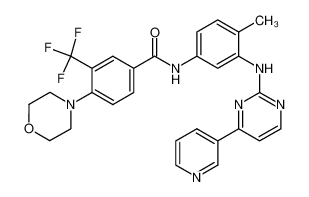 N-[4-methyl-3-[[4-(3-pyridinyl)-2-pyrimidinyl]amino]phenyl]-4-(4-morpholinyl)-3-(trifluoromethyl)-benzamide CAS:677704-37-9 manufacturer & supplier