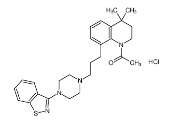 1-(8-(3-(4-(benzo[d]isothiazol-3-yl)piperazin-1-yl)propyl)-4,4-dimethyl-3,4-dihydroquinolin-1(2H)-yl)ethan-1-one hydrochloride CAS:677708-52-0 manufacturer & supplier